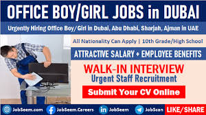 Labour relations, labour disputes, labour law, industry, labour inspection. Office Boy Jobs In Dubai 2021 Exciting Free Visa Offers