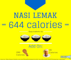 The traditional nasi lemak comes in a nicely packed banana leaf which apparently helps to preserve the taste. Stay Fit Enjoy Nasi Lemak