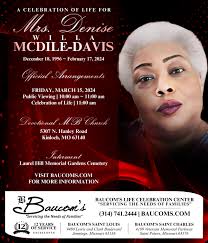 Obituary for Mrs. Denise Willa McDile-Davis