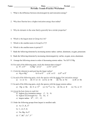Jan 04, 2019 · this is a collection of printable worksheets to practice balancing equations. Periodic Trends Practice Worksheet