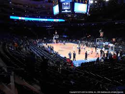 Madison Square Garden Section 110 New York Knicks