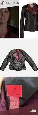 Nwot V Cristina Faux Leather Jacket Moto Black Faux Leather Jackets Leather Jacket Faux Leather Motorcycle Jacket