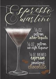 Espresso Martini Cocktail Metal Poster Print Giovanni Poccatutte Displate Espresso Martini Cocktails Sign Martini