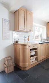 Curved Door Corner Unit With Chunky Oak Worktop And Small Duck Accessory From Www Chalkhouseinteriors Co Uk Kitchen Space Kitchen Shaker Kitchen
