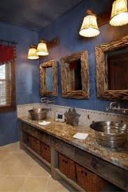 46 Gorgeous Rustic Bathroom Storage Ideas With Images Rustic Cabin Bathroom