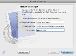 While early messaging systems used a variety of formats for addressing, today, email addresses follow a set of specific rules originally standardized by the internet engineering task force (ietf) in the 1980s, and updated by rfc 5322 and 6854. Apple Mail E Mail Einrichten Uber Pop3 Erzbistum Koln