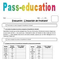 Complète ces phrases en conjuguant le verbe être au présent de l'indicatif. Imparfait Cm1 Evaluation
