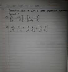 We did not find results for: Tolong Dibantu Yah Tentukan Nilai X Dan Y Yang Memenuhi Persamaan Berikut Brainly Co Id