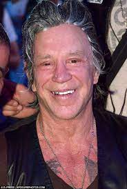 Mickey Rourke Sports A Questionable Grey Hairpiece Mickey Rourke Hair Pieces Mickey