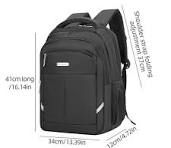BOISEEN 2933 Bolso de Hombro de Tela Oxford para Negocios Bolsa de  Almacenamiento de Computadora Portátil Mochila Grande para Día