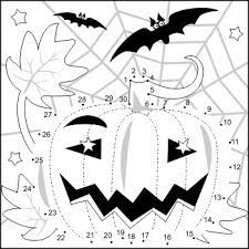 Keep a cat and pumpkin company on a magical night. Halloween Pumpkin Connect The Dots And Coloring Page Commercial Use Allowed
