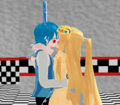 Toy bonnie x toy chica. Toy Chica X Toy Bonnie Mmd Fnaf Amino