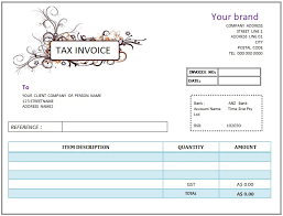 Australia Tax Invoice Templates 25 Free Printable Designs All Down Under