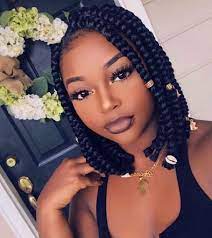 Pinterest Kai Ahni Bob Braids Hairstyles Short Box Braids Hairstyles Short Box Braids