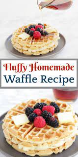 Best Homemade Fluffy Waffle Recipe Double Batch Recipe Waffles Recipe Homemade Best Waffle Recipe Homemade Waffles