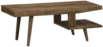 Coffee rusticd wood coffee table tables chandler rustic reclaimed, source: Mid Century Rustic Solid Light Mango Wood Coffee Table With Half Shelf Cfs Furniture Uk