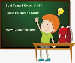 Soal penilaian harian kelas 2 tema 6 subtema 3 dan kunci jawaban. Soal Tema 4 Kelas 4 Sd Mi Kurikulum 2013 Mata Pelajaran Sbdp Juragan Les