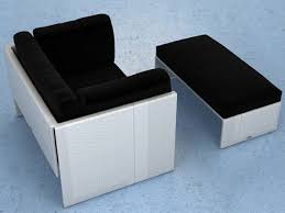 Contemporary upholstered armchairs for small spaces. Slim Line Lounge Chair And Footstool 3d Model Dedon Germany