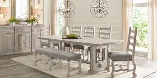The wide collection comprises beautifully designed extendable round table that ensure users are comfortable and happy, always looking forward to their dining moments. Cindy Crawford Home Pine Manor Gray 6 Pc 102 In Dining Room Dining Room Sets Home Dining Room Table Chairs