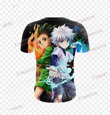 Tons of awesome killua wallpapers to download for free. Hunter X Hunter Gon And Killua 3d T Shirt Fullprinted Hunter Vs Hunter Killua Hd Png Download 1024x1024 6366211 Pngfind