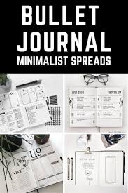 Black And White Bullet Journal Spreads Pin On Stickers Scrapbooking