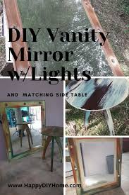 You just need a marker, sandpaper, table saw, 1*1.5 thick wood, and a mirror is needed. How To Make A Stunning Diy Vanity Mirror With Lights Happy Diy Home