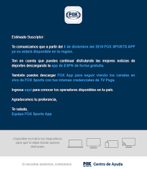 Fox y disney se unieron en distintas ramas, aunque ya está y espn, su hasta entonces competencia directa Cristian Santana En Twitter Actualizacion Del Tema Del Cierre De La App De Foxsports Los Paises De Argentina Brasil Y Mexico Seguiran Con Dicha App Tras El Tema De La Fusion Fox Disney