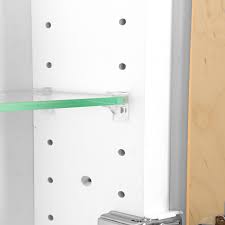 Lower profile conceals cabinet more completely. Franklin Shaker Style Frameless Recessed In Wall Solid Wood Bathroom Medicine Storage Cabinet 14 X 18 Wg Wood Products