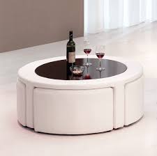 Epoxy coffee table with walnut slabs and leds. I Love This So Much Table Basse Pouf Table Basse Table Basse Avec Tabourets