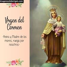 ¿qué ocurrió con la imagen de la virgen del carmen? Imagenes Tarjetas Y Estampitas De La Virgen Del Carmen