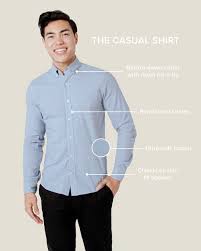 Lucas Blue Business Casual Shirt