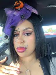 Simple spider legs halloween makeup