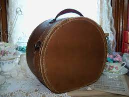 Antique Hat Box French Mens Ladies Travel Train Victorian Leather Old Etsy Com Hat Boxes Antique Hats Hats Vintage