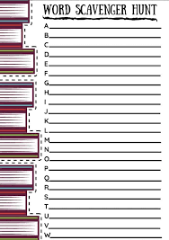 These can be used for practice drilling, as mats to count sheep / pom poms / etc, or to take on a number scavenger hunt. Printable Indoor Word Scavenger Hunt Imagination Soup