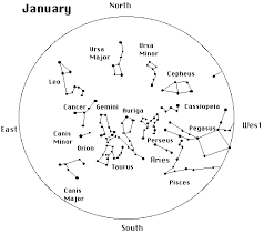 Cosmos Star Maps Of The Constellations As Seen In The