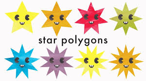 Learn Star Shape Names Star Polygons For Kids Up To 13 Sides Recognis Shape Names Star Shape Geometric Shapes Names