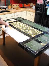 The particular structure is for the lovers of natural wood in combination with metal that we used to create a dinner table. Create A Mosaic Tile Tabletop Hgtv