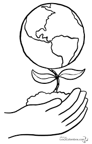 Le jour de la terre est un évènement international annuel qui a été initié en 1970. Coloriage Ecologie Environnement Terre 42 Coloriage En Ligne Terre Dessin Jour De La Terre Dessin Planete