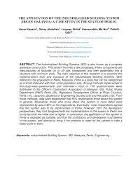 The process of design must balance all of these factors. Pdf The Application Of The Industrialised Building System Ibs In Malaysia A Case Study In The State Of Perlis