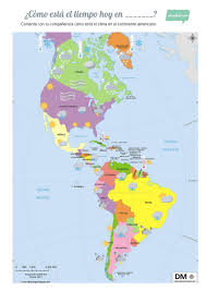 Ejercicio Para Hablar Sobre El Tiempo Atmosferico Encuentra El Vocabulario Y Demas Recurs Mapa De America Mapa De America Latina Juegos De Palabras Para Ninos