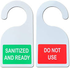 Maybe you would like to learn more about one of these? Sanitized Door Hanger Sign Napnameplates Com