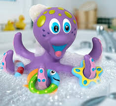 Purple Octopus Bath Toy In 2020 Baby Bath Toys Bath Toys Cool Toys