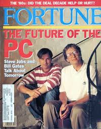 Fortune Magazine August 1991 Steve Jobs And Bill Gates Talk About Tomorrow Steve Jobs Steve Jobs Apple Magazine Cover