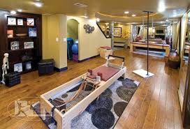 Gorgeous Basement Pilates Studio Pilates Studio Modern Basement Home Studio
