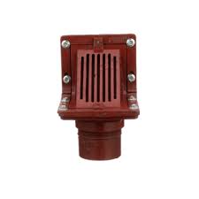 MIFAB R1300T Scupper Drain with Angle Grate and 90 Degree Outlet