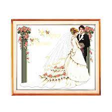 Shop wedding cross stitch kits! Modern Romantic Wedding Cross Stitch Kits Bride And Groom Wedding Photos Handmade Diy Embroidery Chinese Painting Cross Stitch Kits Embroidery Diychinese Painting Kit Aliexpress
