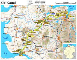 We traveled through the kiel canals 60miles between the atlantic and baltic seas but it more like a river cruise good scenery and lots of waving from on shore spectators, just a pleasant experience The Kiel Canal Heritage Machines