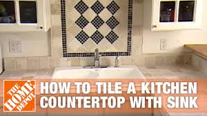 how to tile a kitchen countertop with