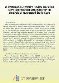 A literature review is an objective, concise, critical summary of published research literature relevant to a topic being researched in an article. Systematic Literature Review Sample Flip Book Pages 1 3 Pubhtml5