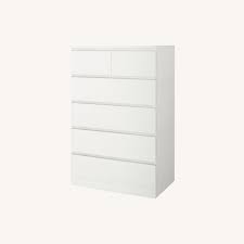 41 off ikea ikea tarva blonde six drawer wood dresser storage. Ikea Malm Tall 6 Drawer Dresser Aptdeco